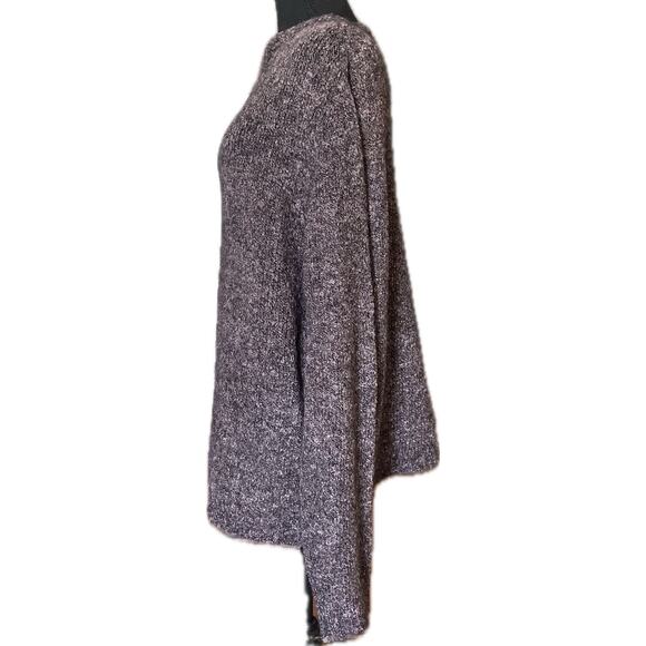 Vintage Cousin Johnny Anthropologie Merino Wool Sweater Dress Marled Purple - Picture 5 of 7
